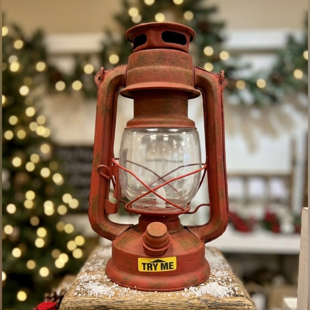 Rustic Red Lantern by